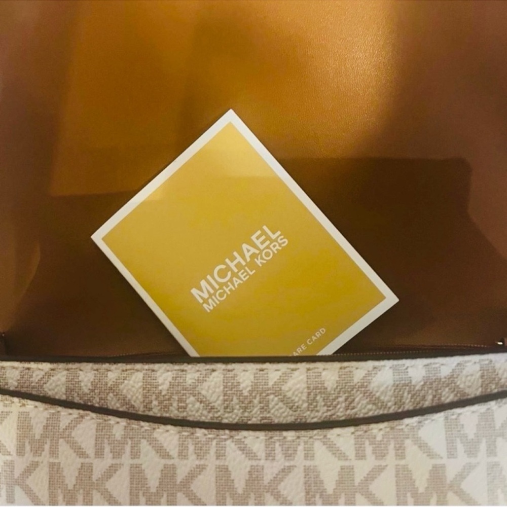 Michael Kors Brown and Cream Crossbody Bag - Picture 6 of 8